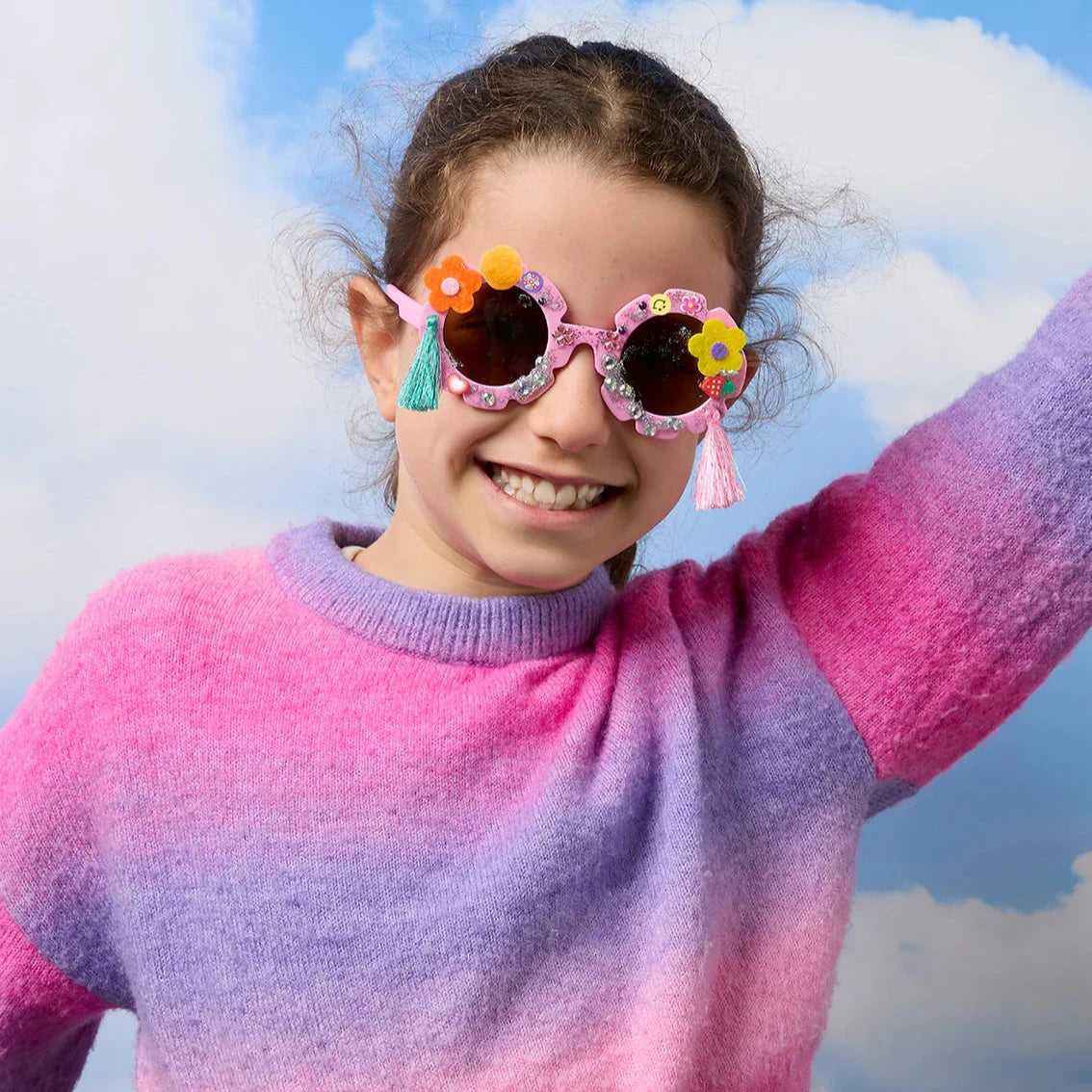 JOURNEY OF SOMETHING - KIDS Decorate Your Own Sunglasses- Flower