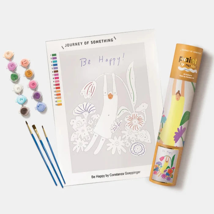 JOURNEY OF SOMETHING- KIDS/ SMALL PAINT BY NUMBERS - Be Happy