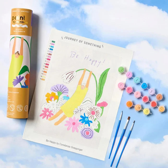 JOURNEY OF SOMETHING- KIDS/ SMALL PAINT BY NUMBERS - Be Happy