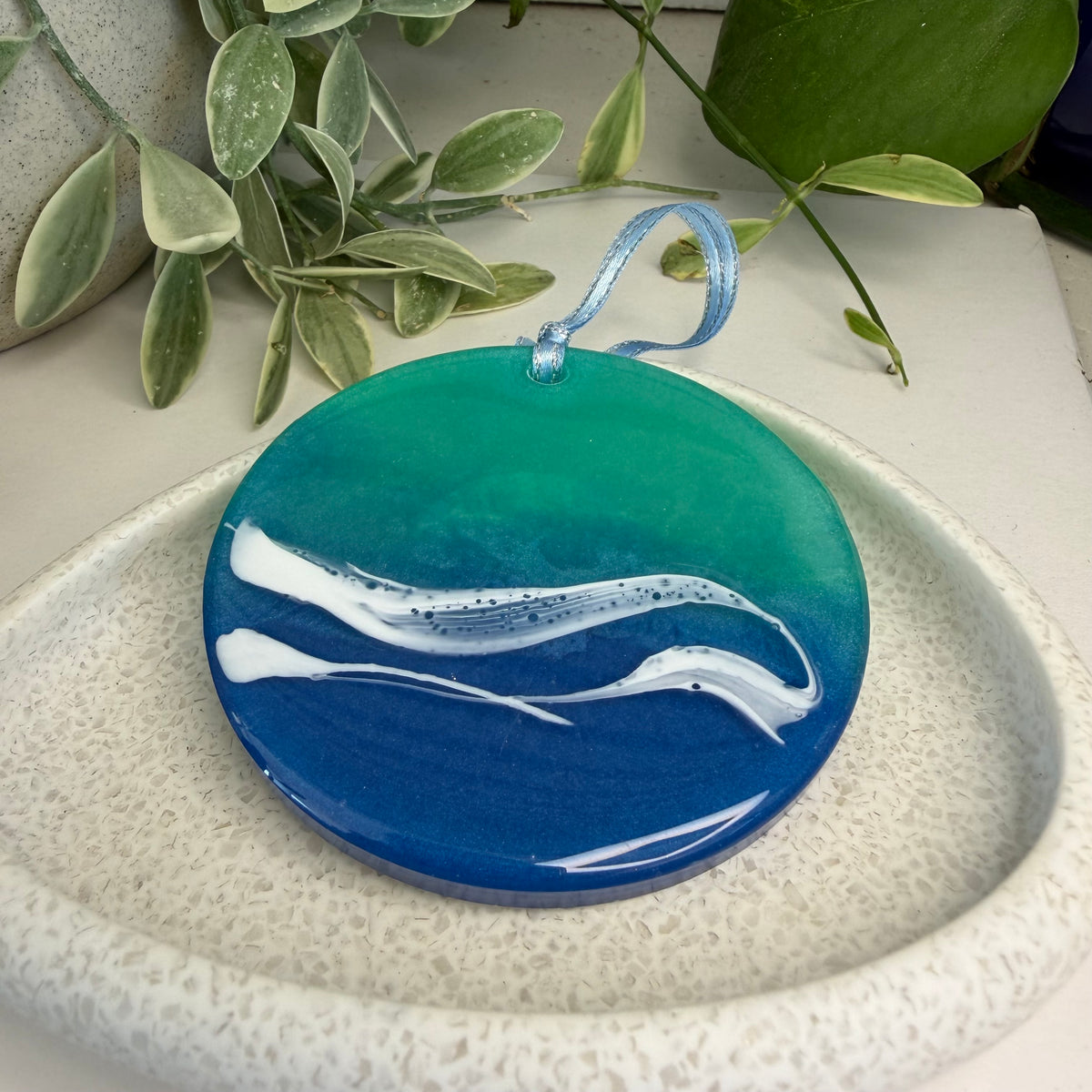 BRENDA STONE ART - Large Ocean Resin Ornament 2