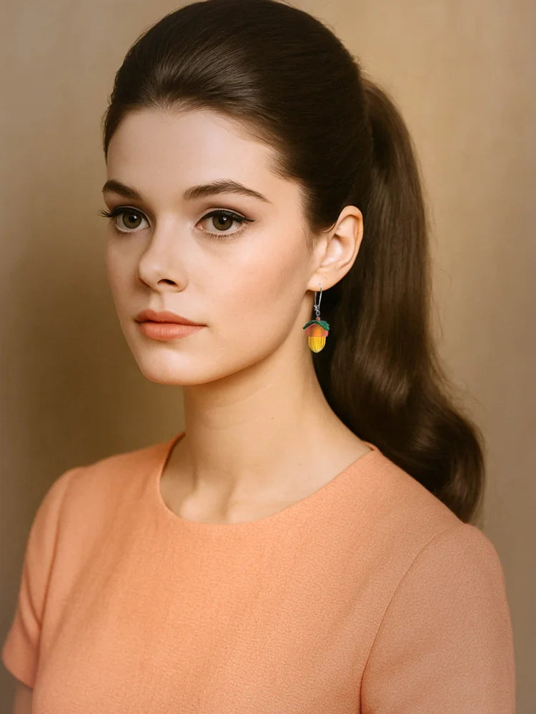 CLAIRE ISHINO- Lucky 'Golden' Acorn Earrings