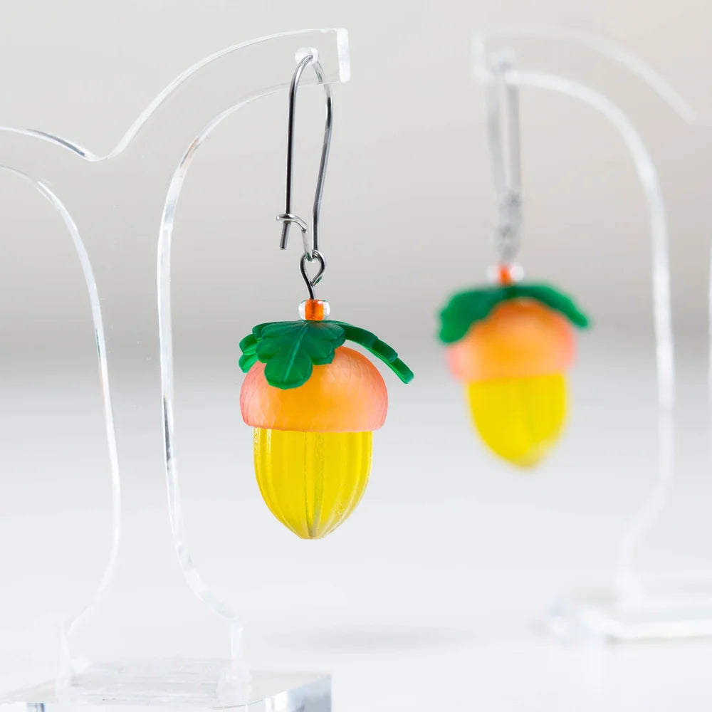 CLAIRE ISHINO- Lucky 'Golden' Acorn Earrings