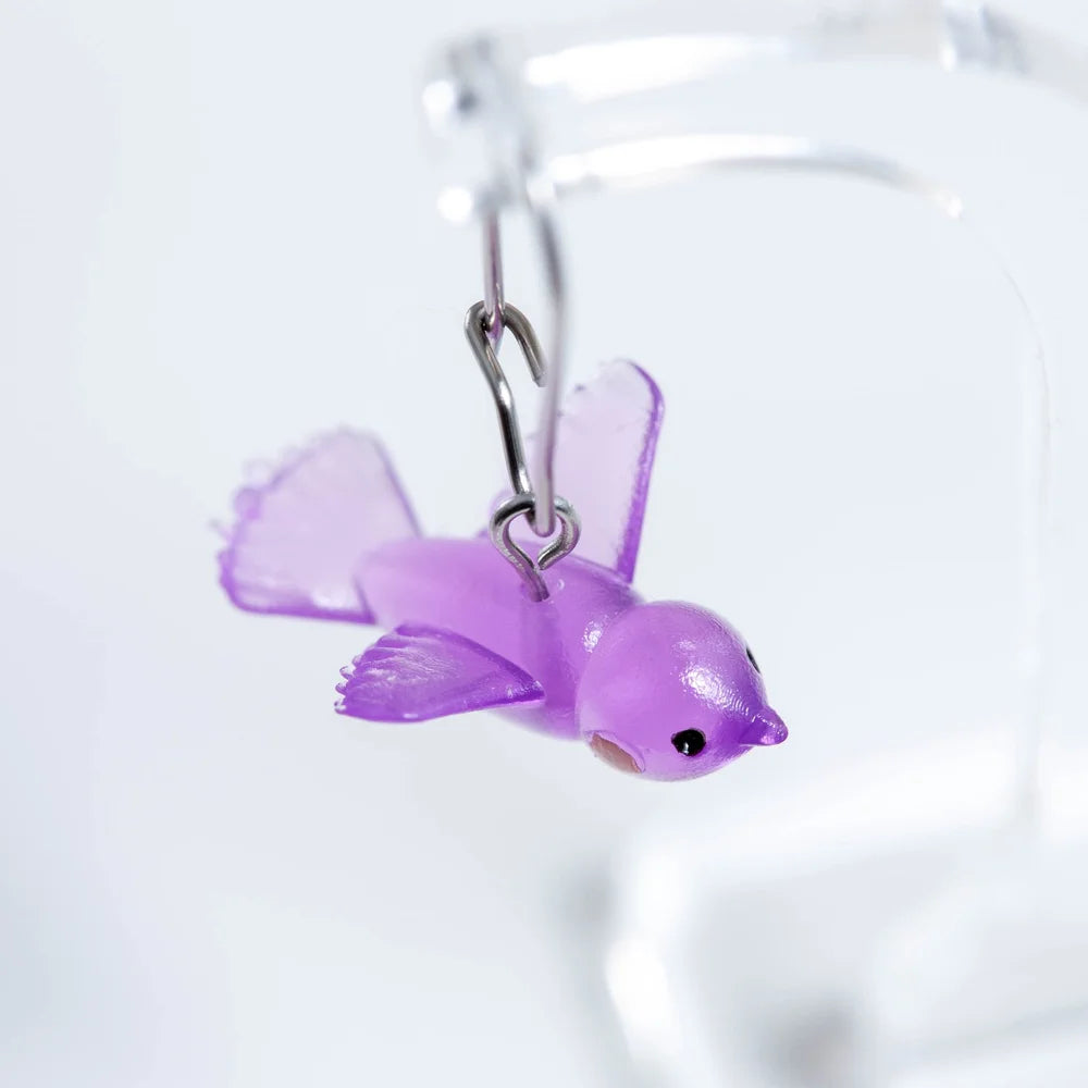 CLAIRE ISHINO- Lucky Bird Earrings - Lovely Lilac