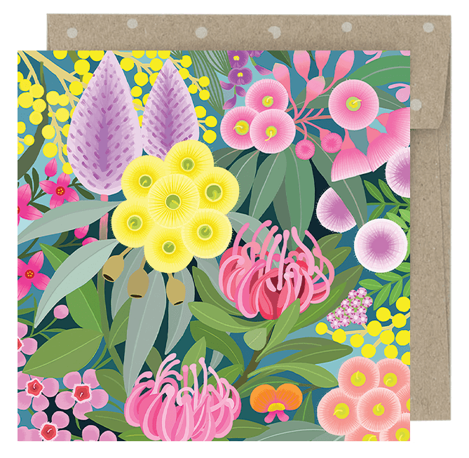 EARTH GREETINGS- Native Gems- Mini Blank Greeting Card