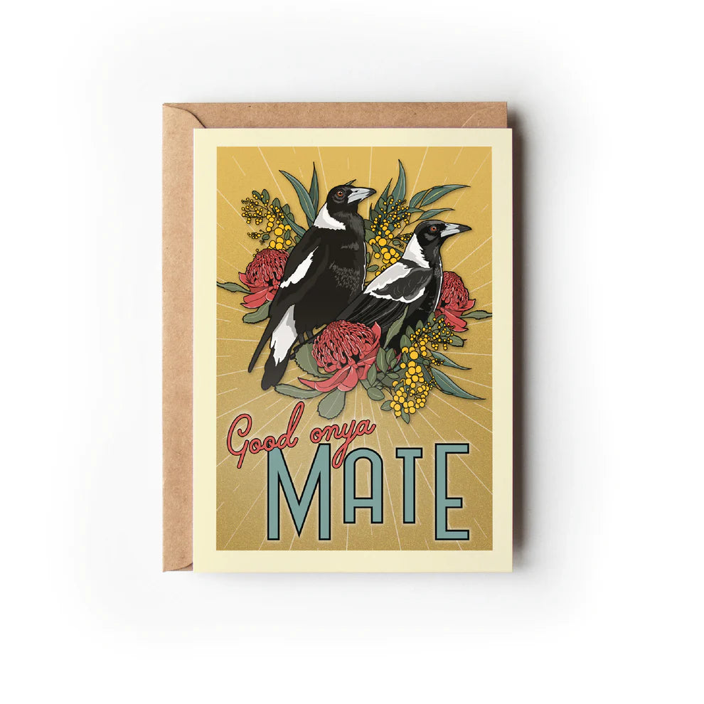 Green Mini Creative - Greeting Cards- Good Onya Mate