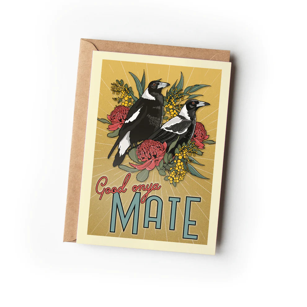 Green Mini Creative - Greeting Cards- Good Onya Mate