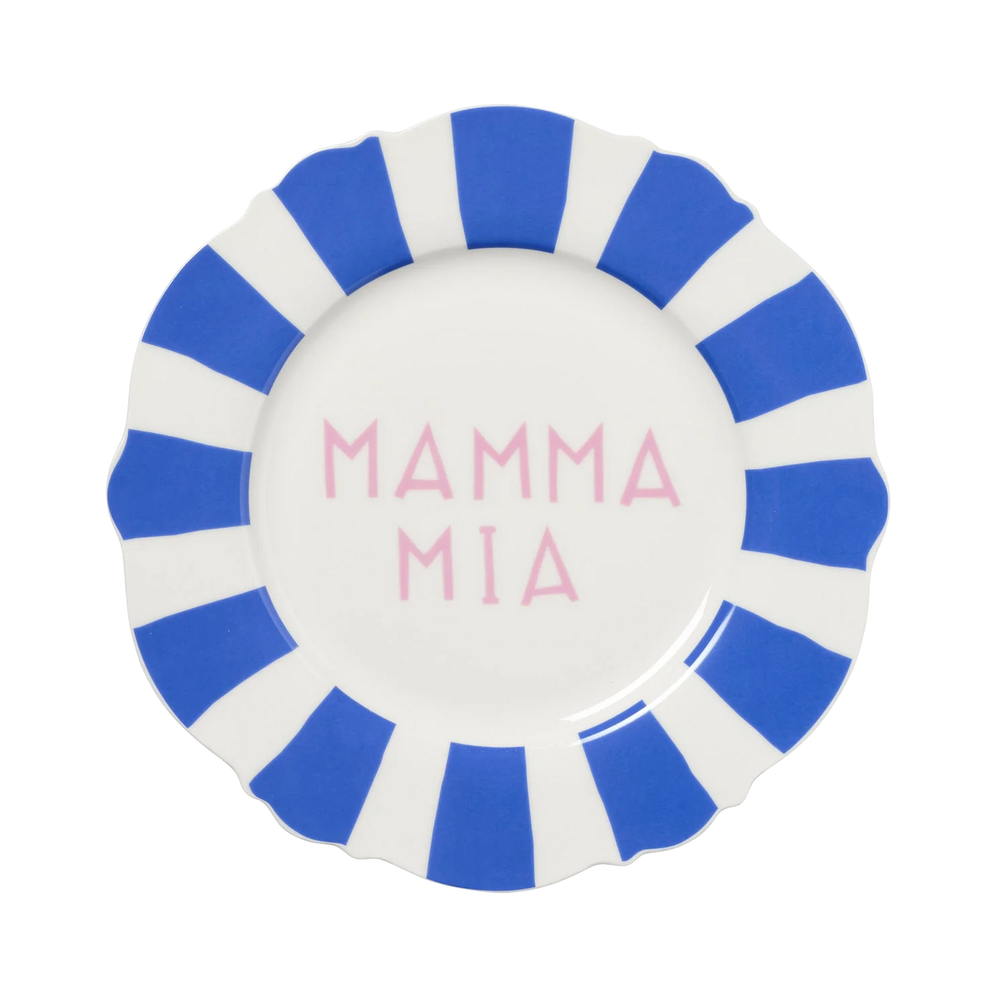 In The Roundhouse - "Mamma Mia Wave" Dinner Plate Set