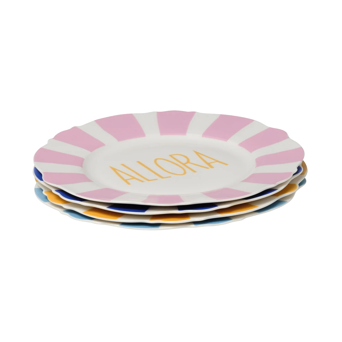 In The Roundhouse - "Mamma Mia Wave" Dinner Plate Set