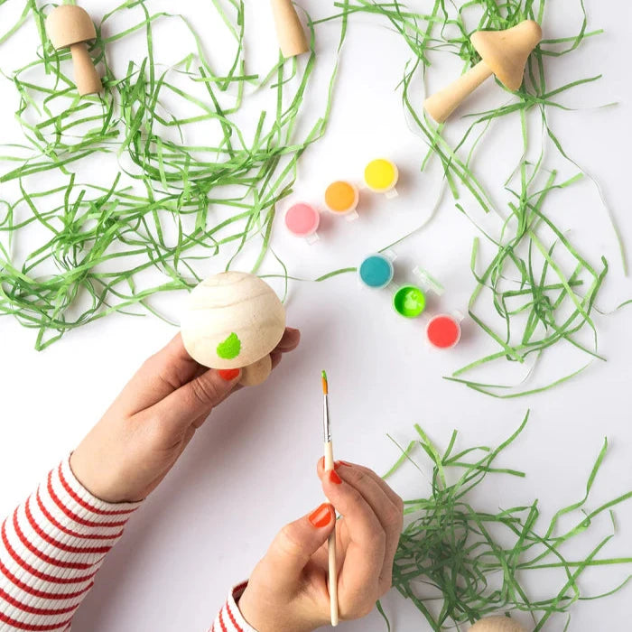 JOURNEY OF SOMETHING- Paint Your Own Wooden Mushrooms Kit