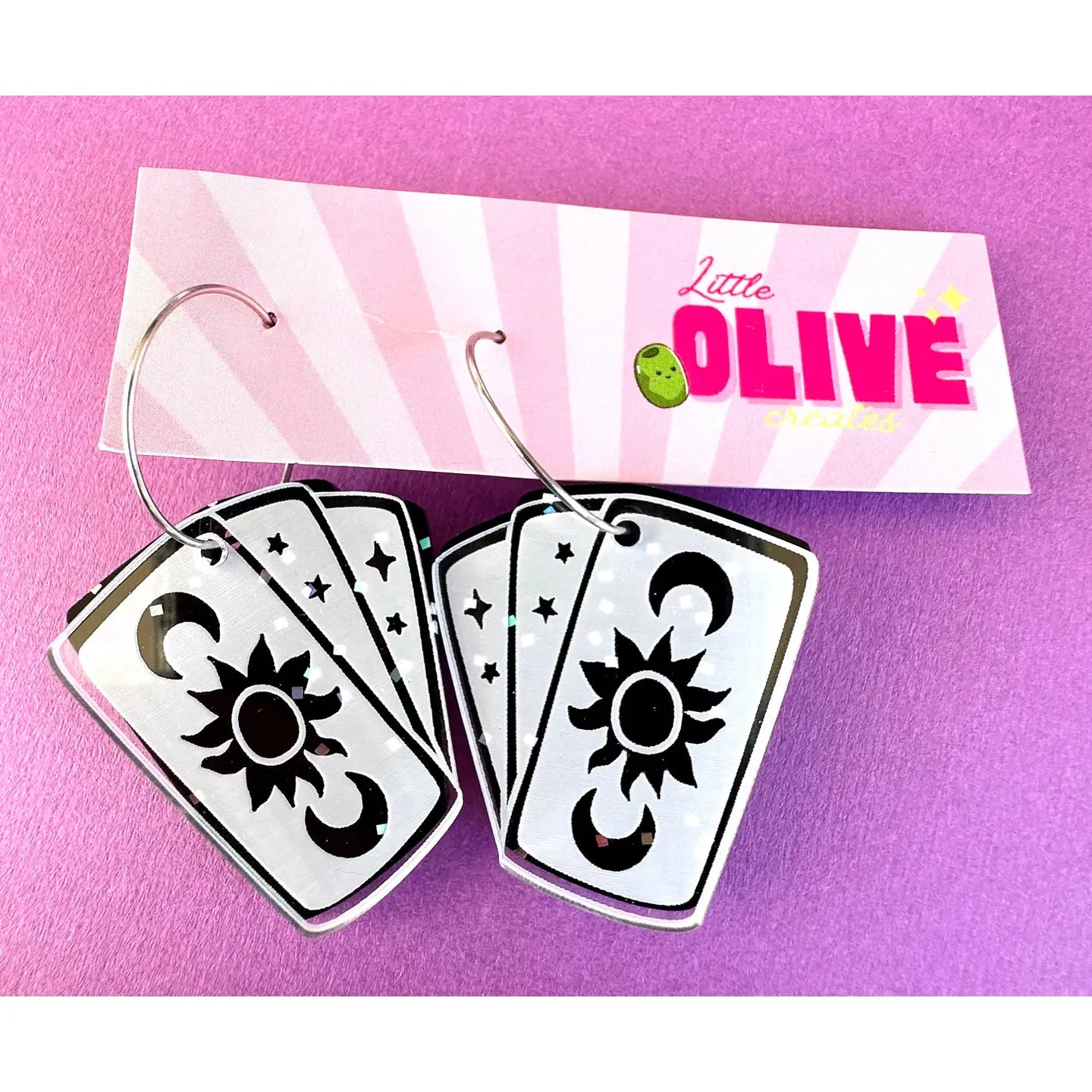 LITTLE OLIVE CREATES - Mystical Witch Tarot Cards Dangles