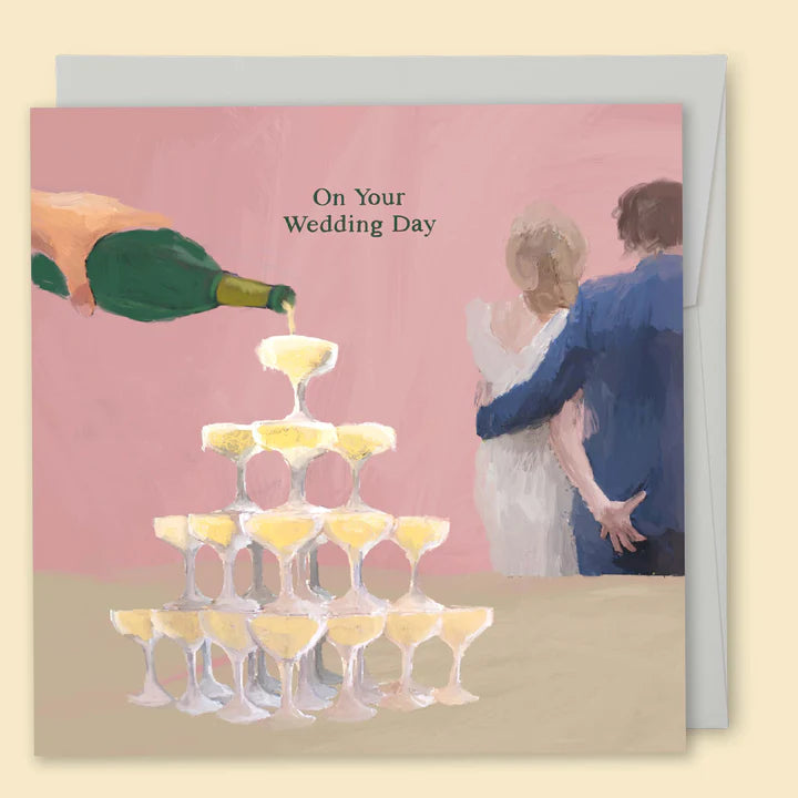 PAPERNEST - "Champagne Wedding" Greeting Card