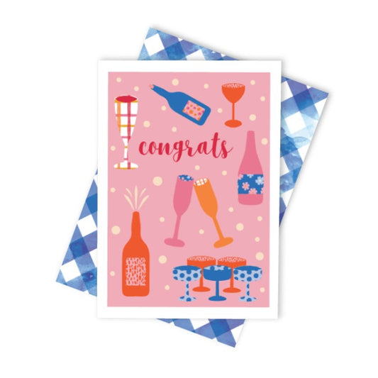 CANDLE BARK CREATIONS - "Congrats & Cheers" Greeting Card