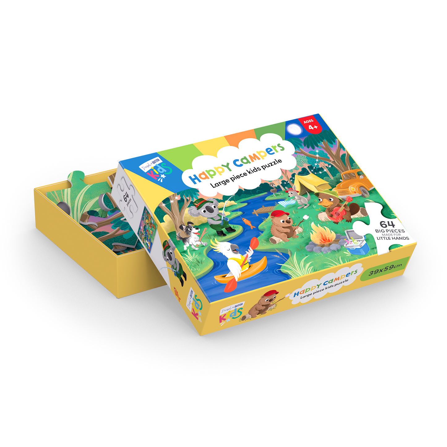 DIESEL AND DUTCH - Happy Campers - 64pc Jigsaw Puzzle