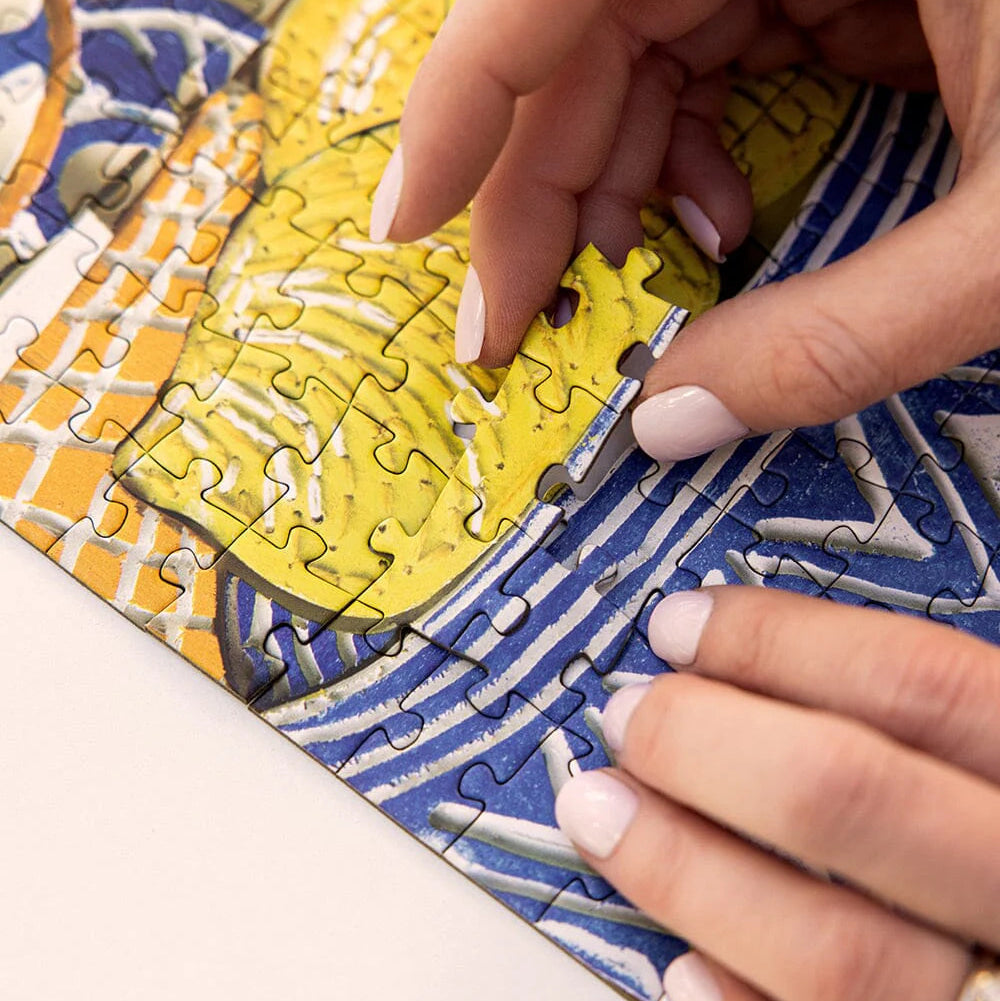 BESPOKE LETTERPRESS - Hydrangea Blue- 1000 Piece Puzzle