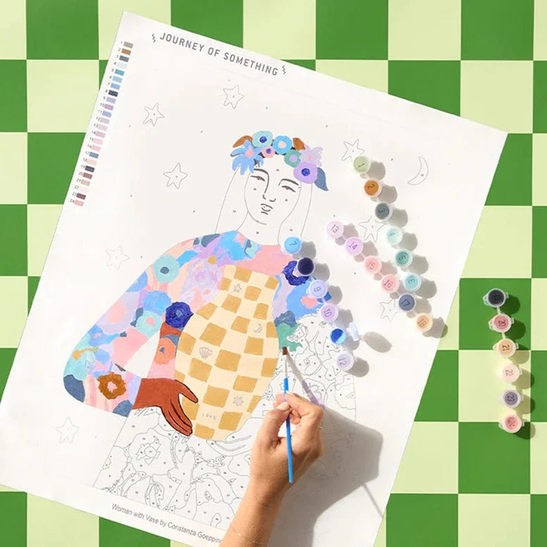 JOURNEY OF SOMETHING- PAINT BY NUMBERS - LOVE VASE