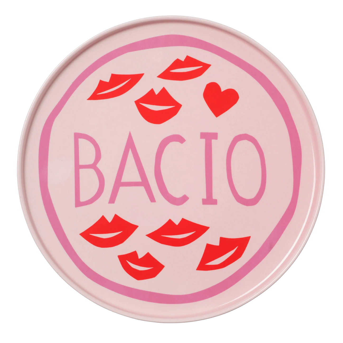 In The Roundhouse - "Bacio" Plate Pink