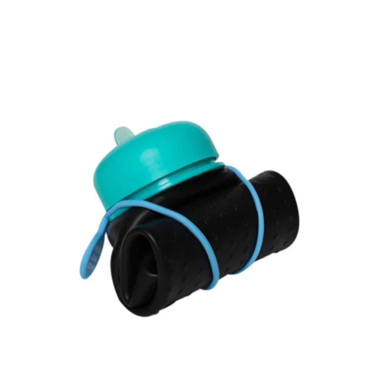 ROLLA BOTTLE - Collapsible Bottle - Black, Teal & Dusty Blue
