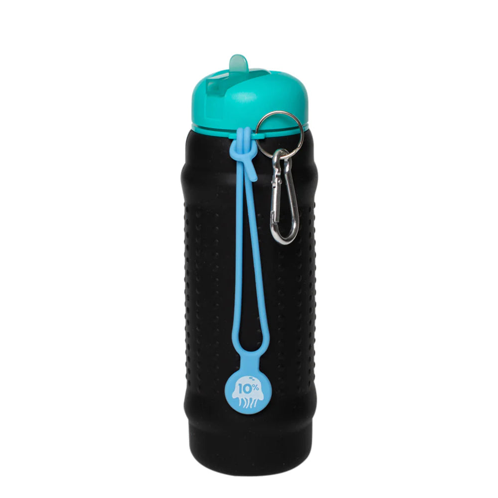 ROLLA BOTTLE - Collapsible Bottle - Black, Teal & Dusty Blue