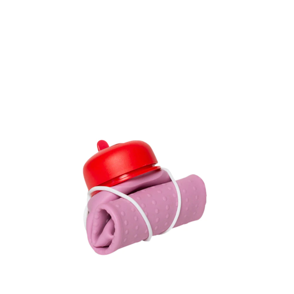 ROLLA BOTTLE - Collapsible Bottle - Pink Lilac, Red & White