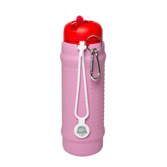ROLLA BOTTLE - Collapsible Bottle - Pink Lilac, Red & White