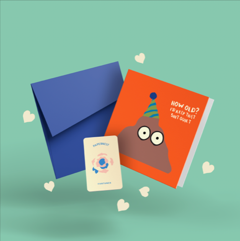 PAPERNEST - "Keep That Shit Quiet" Birthday Greeting Card