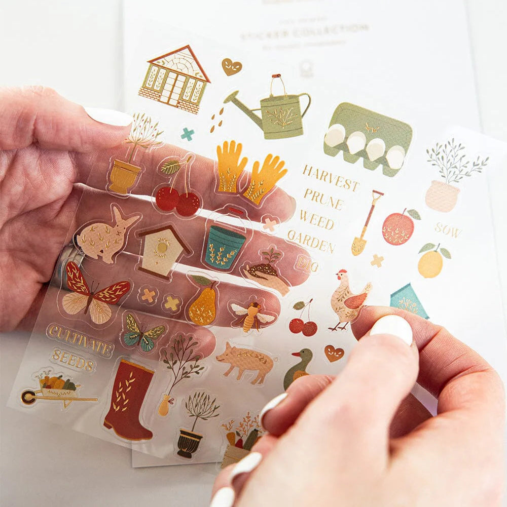BESPOKE LETTERPRESS - Gardening Sticker Sheet