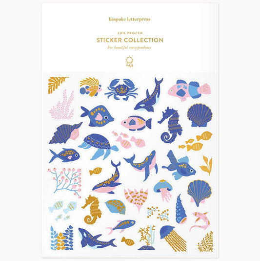 BESPOKE LETTERPRESS - Under the Sea Sticker Sheet