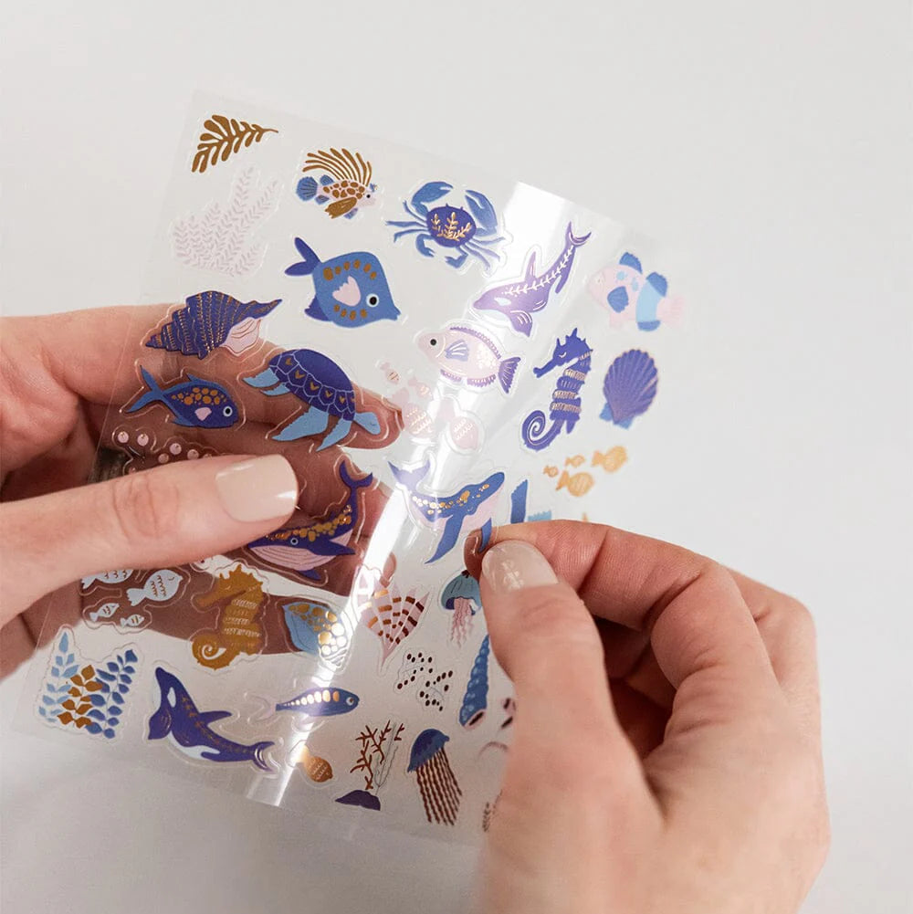 BESPOKE LETTERPRESS - Under the Sea Sticker Sheet