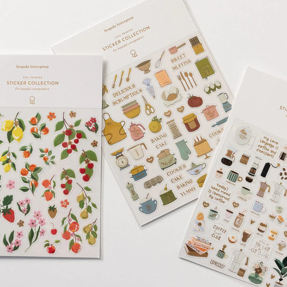BESPOKE LETTERPRESS - Baking Sticker Sheet