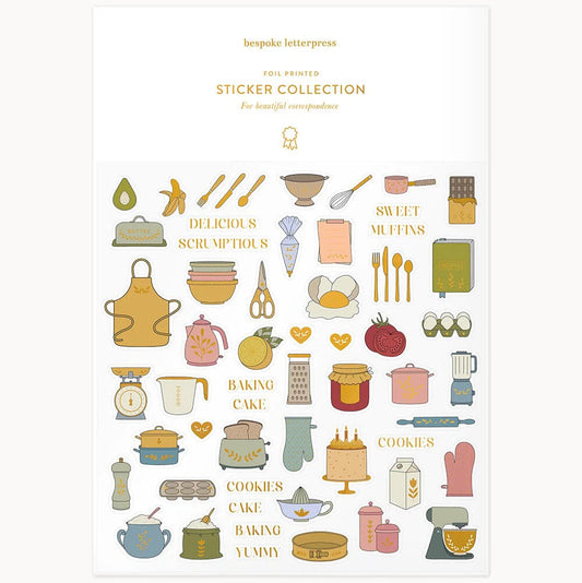 BESPOKE LETTERPRESS - Baking Sticker Sheet