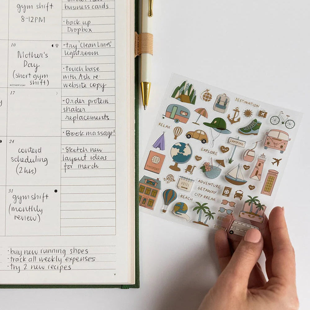 BESPOKE LETTERPRESS - Travel Sticker Sheet