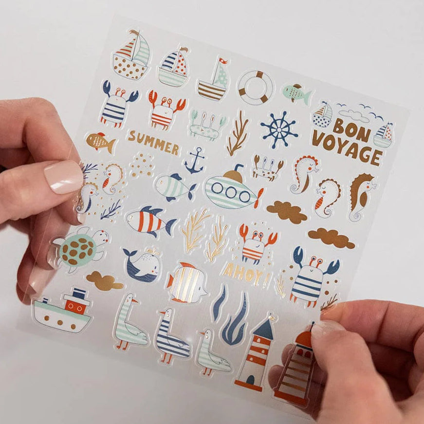 BESPOKE LETTERPRESS - Nautical Sticker Sheet