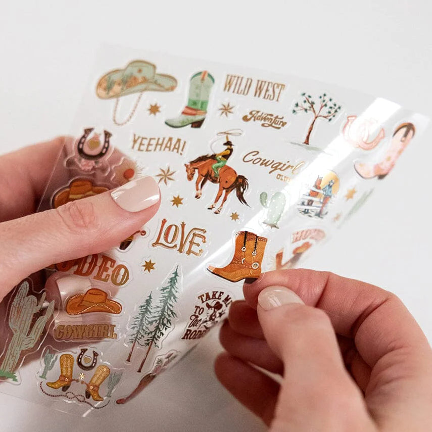 BESPOKE LETTERPRESS - Wild Western Sticker Sheet