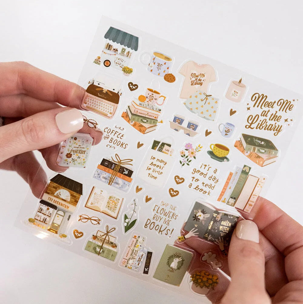BESPOKE LETTERPRESS - Book Lovers Sticker Sheet