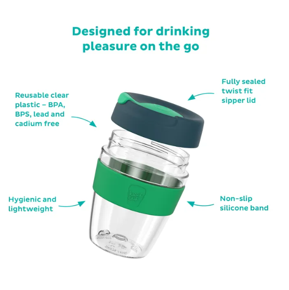 KEEP CUP- Helix Original Clear Plastic- M | 12oz - TWILIGHT BLUE