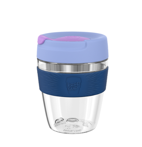KEEP CUP- Helix Original Clear Plastic- M | 12oz - TWILIGHT BLUE