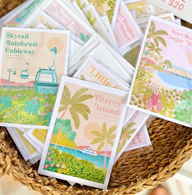 Designs by Claudia - Green Island Postcard