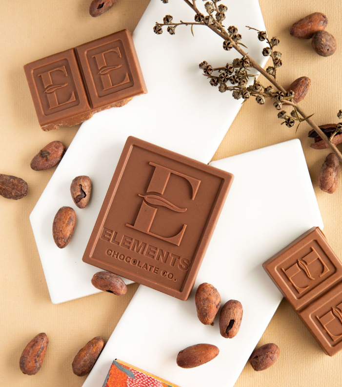 Elements Chocolate Co- Ecuadorian Milk Chocolate with Banksia Flower Honeycomb
