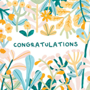 AHD - CONGRATULATIONS - Blank Greeting Card