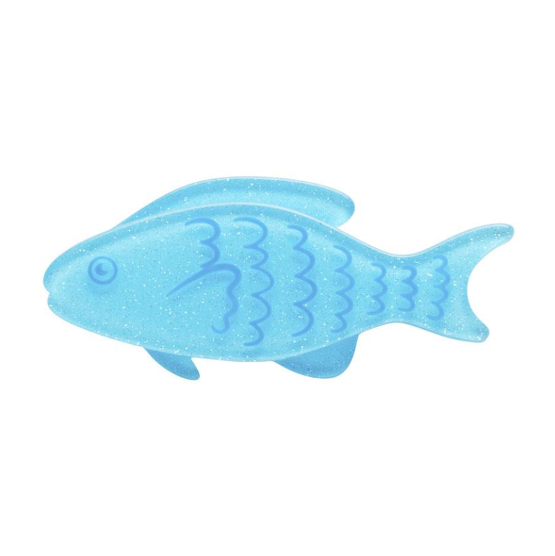 ERSTWILDER - "Blue Fish" Small Brooch - GREAT BARRIER REEF COLLECTION