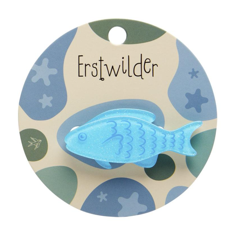 ERSTWILDER - "Blue Fish" Small Brooch - GREAT BARRIER REEF COLLECTION