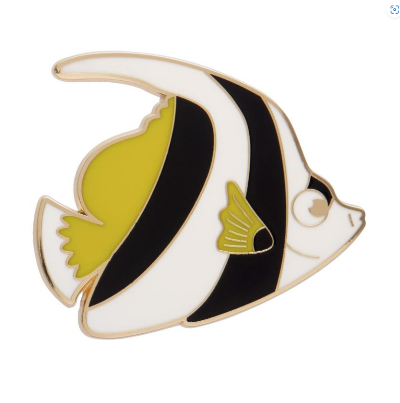 ERSTWILDER - "Bannerfish" Enamel Pin - GREAT BARRIER REEF COLLECTION