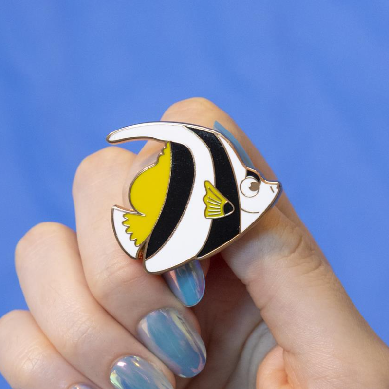 ERSTWILDER - "Bannerfish" Enamel Pin - GREAT BARRIER REEF COLLECTION