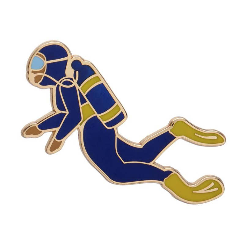 ERSTWILDER - "Diver Jamie" Enamel Pin - GREAT BARRIER REEF COLLECTION