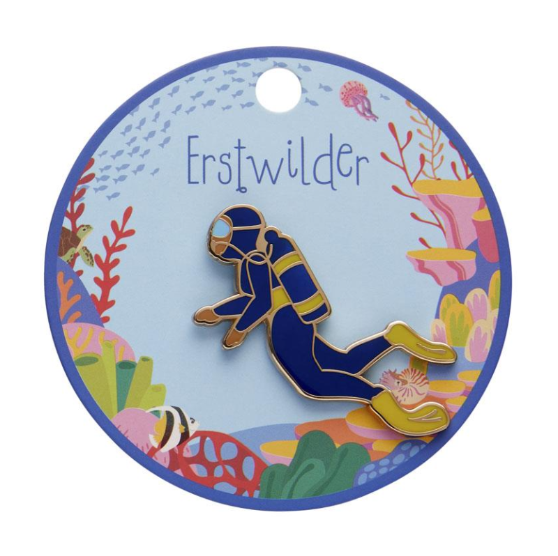ERSTWILDER - "Diver Jamie" Enamel Pin - GREAT BARRIER REEF COLLECTION