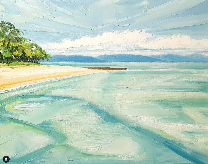 Mark Skelcher Artist - "Green Island"- Framed Artist Print