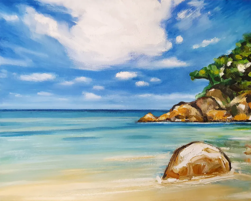 Mark Skelcher Artist - "Fitzroy Island"- Framed Artist Print