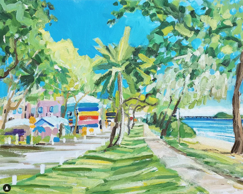 Mark Skelcher Artist - "Palm Cove"- Canvas Print