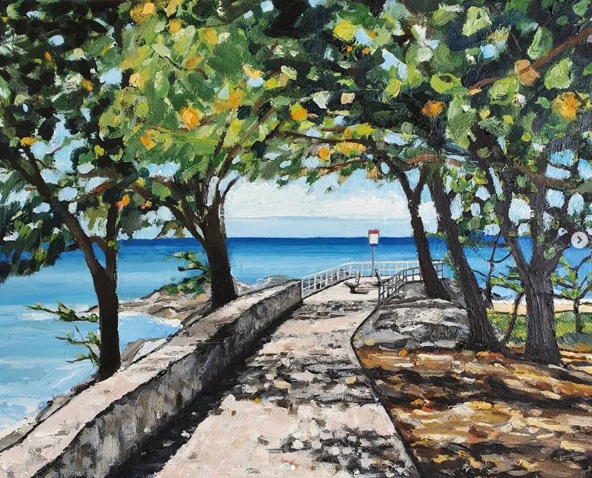 Mark Skelcher Artist - "Yorkeys Knob"- Framed Artist Print