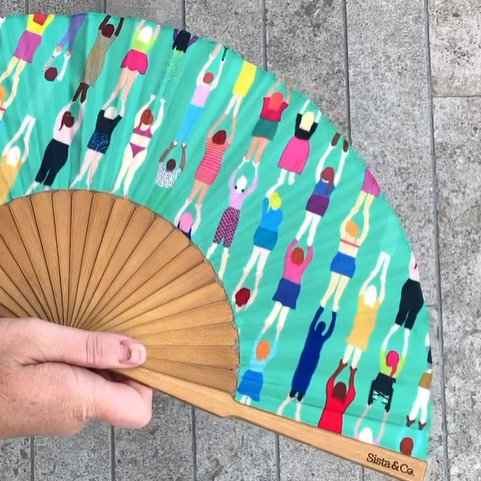 SISTA & CO. - BESPOKE HAND FANS - Bronwyn David X Sista & Co. 'Girl Gang'